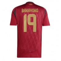 Camisa de Futebol Bélgica Johan Bakayoko #19 Equipamento Principal Europeu 2024 Manga Curta